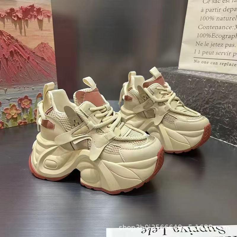 8CM Height Boost Women's Dad Shoes - Lightweight, Versatile, Thick Sole, Autumn 2025