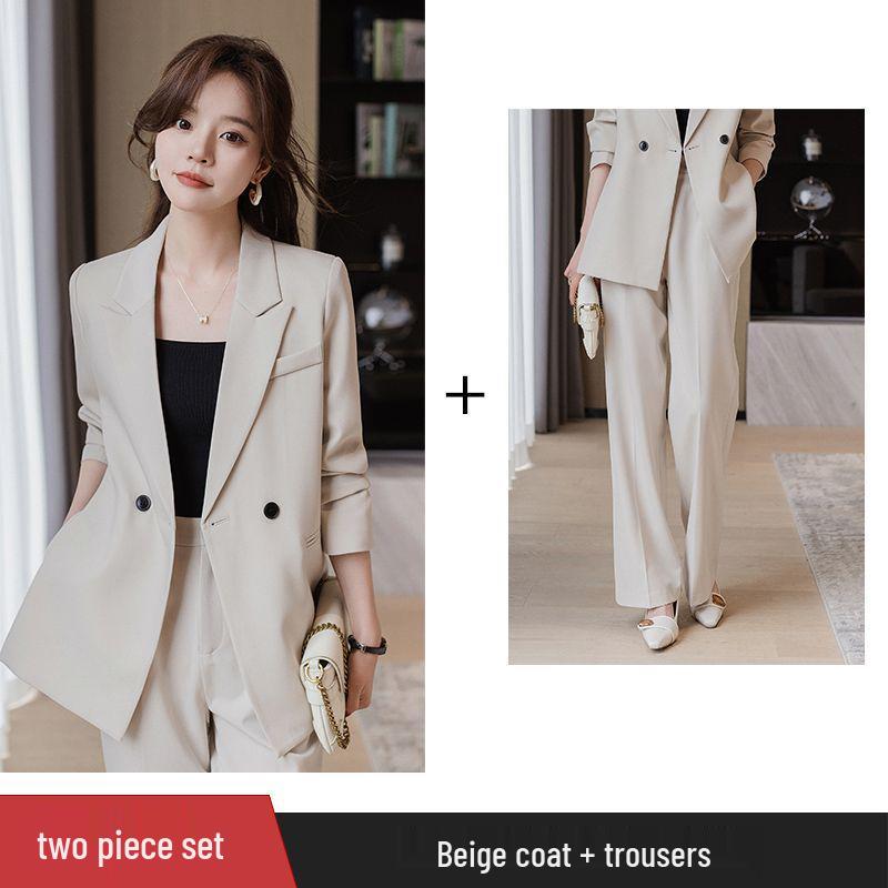 Women's 2025 Formal & Casual Suit Set with Padded Jacket for Spring-Autumn