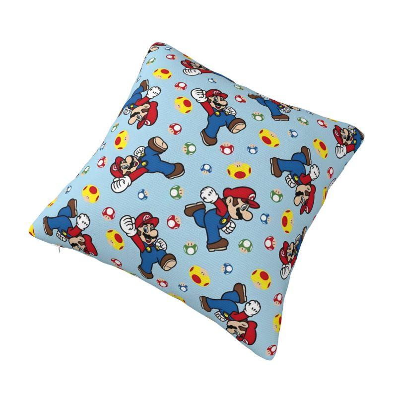 Federa Cuscino Stile Nordico Personalizzata Marioes Videogioco 40x40cm Velluto Cuscino Manga per Auto Federa Quadrata