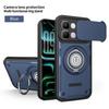 Protiskluzový pancéřový kryt pro Infinix Note Edge X6887 Posuvná ochrana objektivu fotoaparátu Otočný kroužek Stojan TPU rám Plastový kryt telefonu