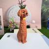 Poodle/Siberian Husky Shape Handcrafted Quirky Corgi Dog Vase Golden Retriever Planter  Shelf Decor