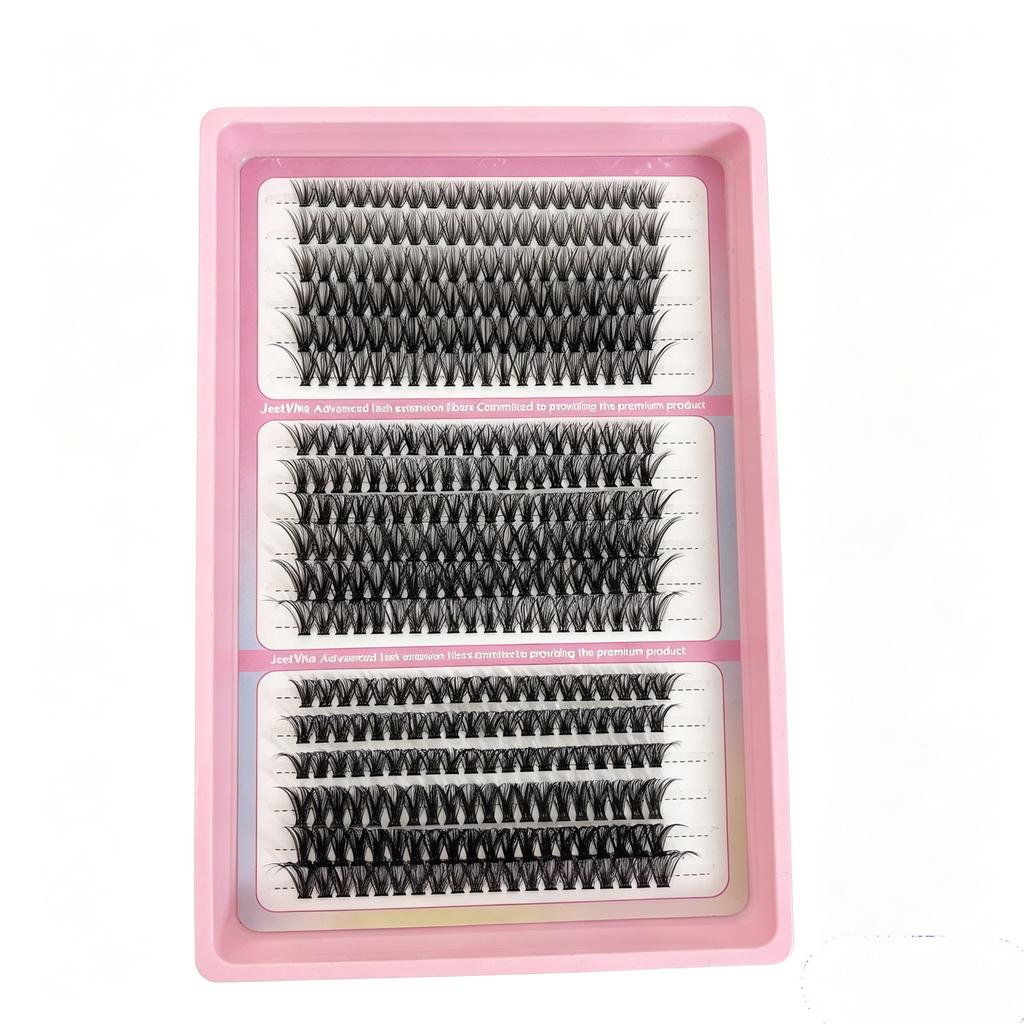 False Eyelash Set Glue Single Cluster Dense Glue-Free Exaggerated Super Long Whole Large Capacity Eyelash Book