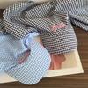 1pc Women's Sunshade Baseball Cap,Plaid Simple Sweet Personality Fashion Trendy Korean Style  Headwears Outdoor Beach Head Scarf