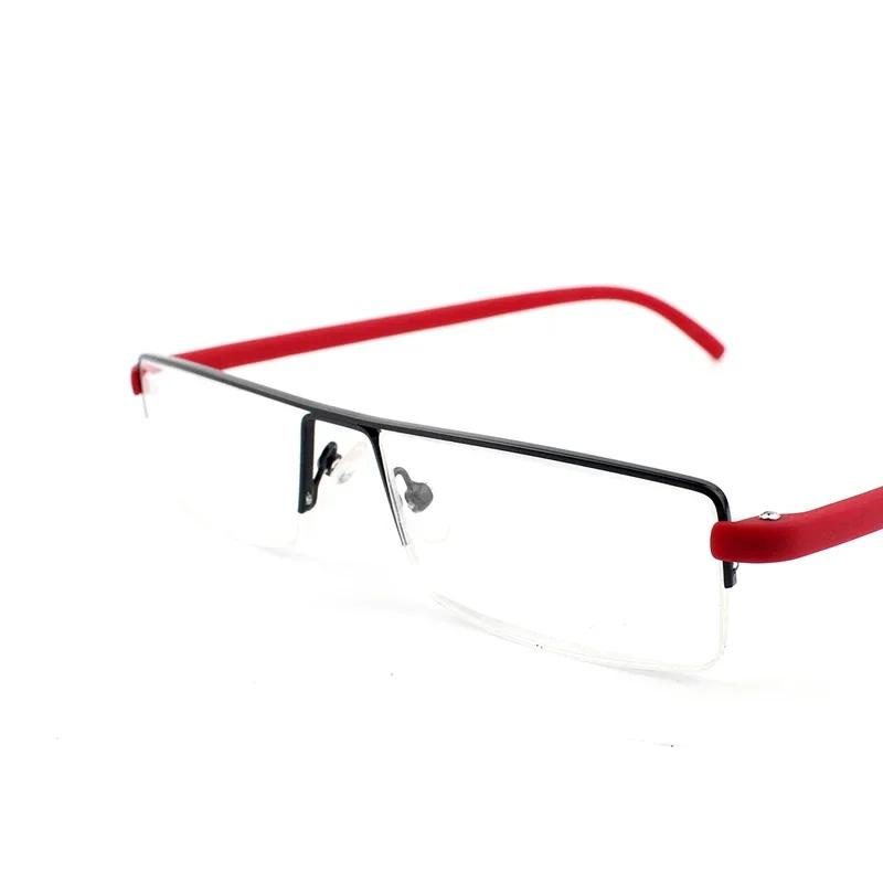 TR90 Material Mens Readers Half Glasses Frame Reading Presbyopia Glasses For Women s With Case 1.5 Metallic Galf Rim Prescription Lenses Eyeglasses 3.5