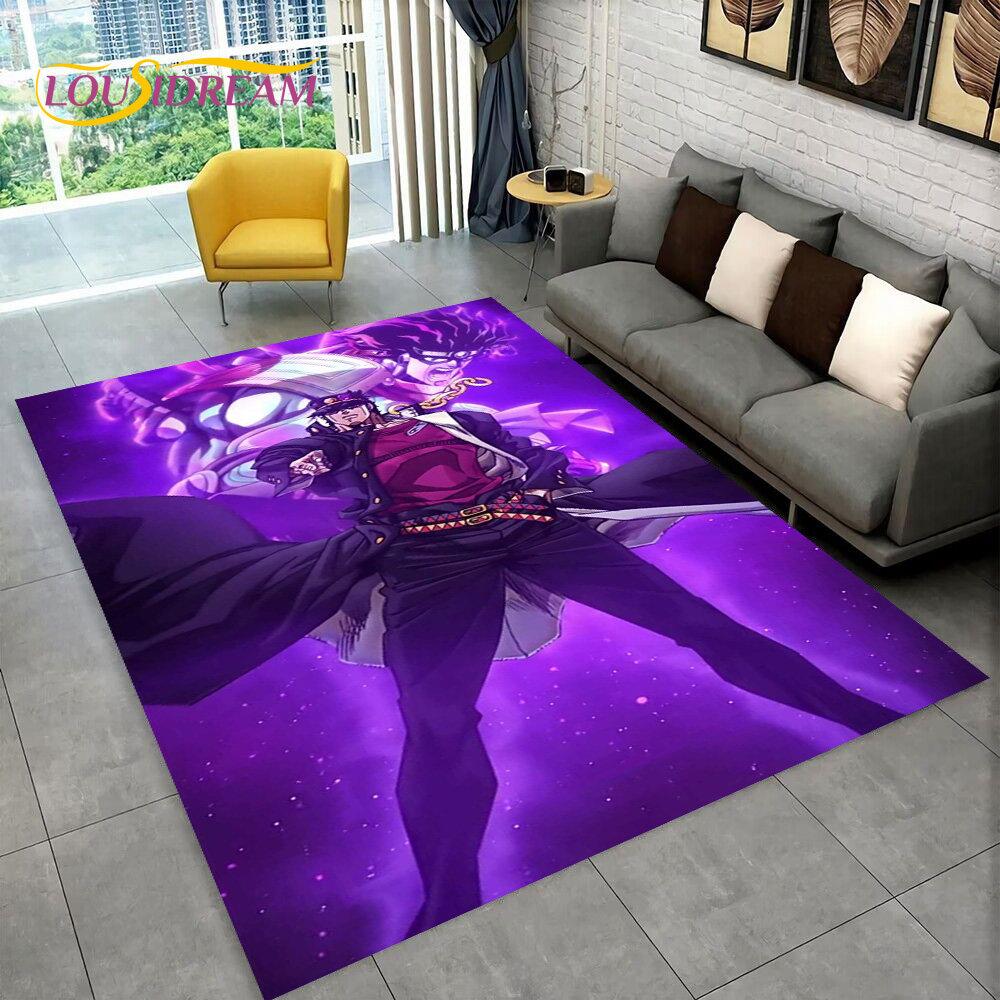 Anime Jojo's Bizarre Adventure  Area Rug,Carpet Rug for Living Room Bedroom Sofa Doormat Decoration, Kid Play Non-slip Floor Mat