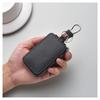 Leather Car Key Holder Pouch Men's and Women's Universal Zipper Keys Bag Organizer Gift High-end Car Key Case Cover Key Wallet