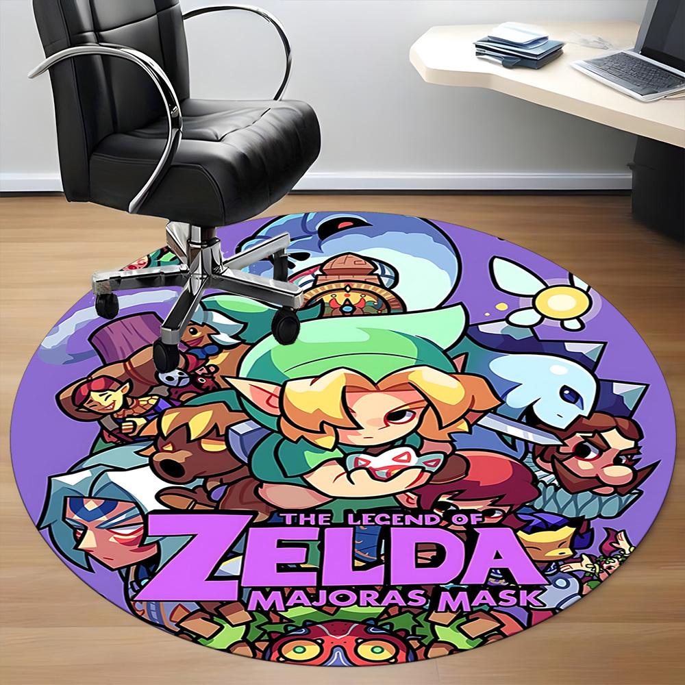 1pc Legend Zelda Office Round Area Rug, Under Office Chairs Bedroom Living Room Home Decor  a1016244