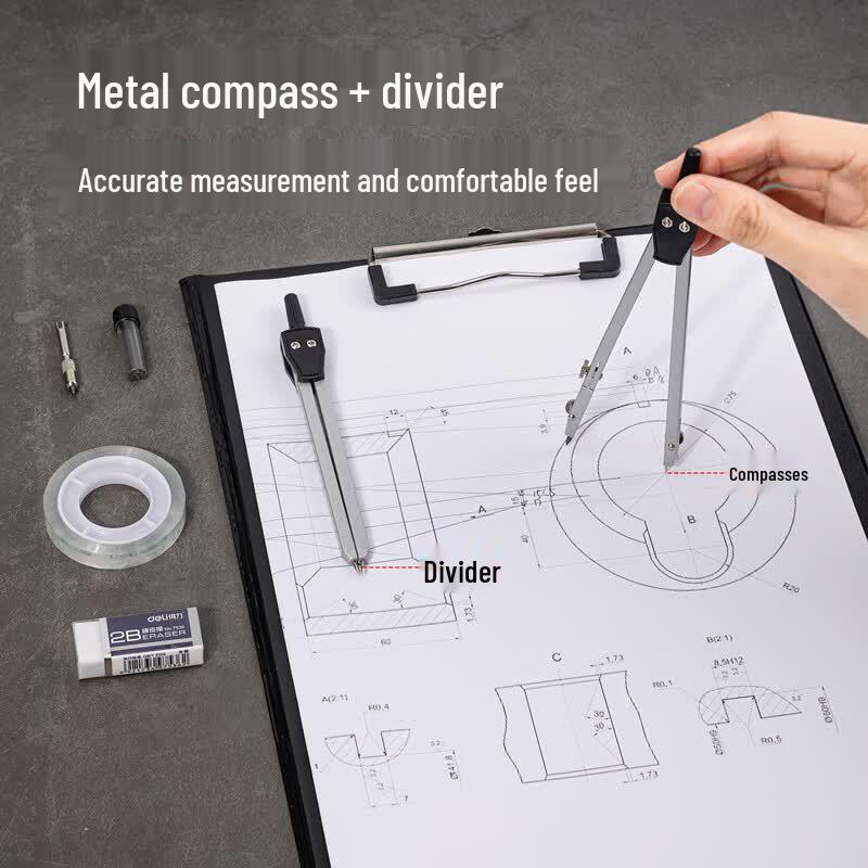 Deli 72156 Mechanical Drawing Set