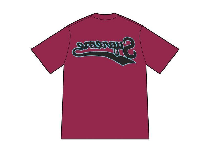 Supreme Backwards Tee Cardinal XL