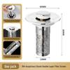 Universal Anti-Clog Push-Type Wash Basin Drain Filter and Deodorizing Stopper