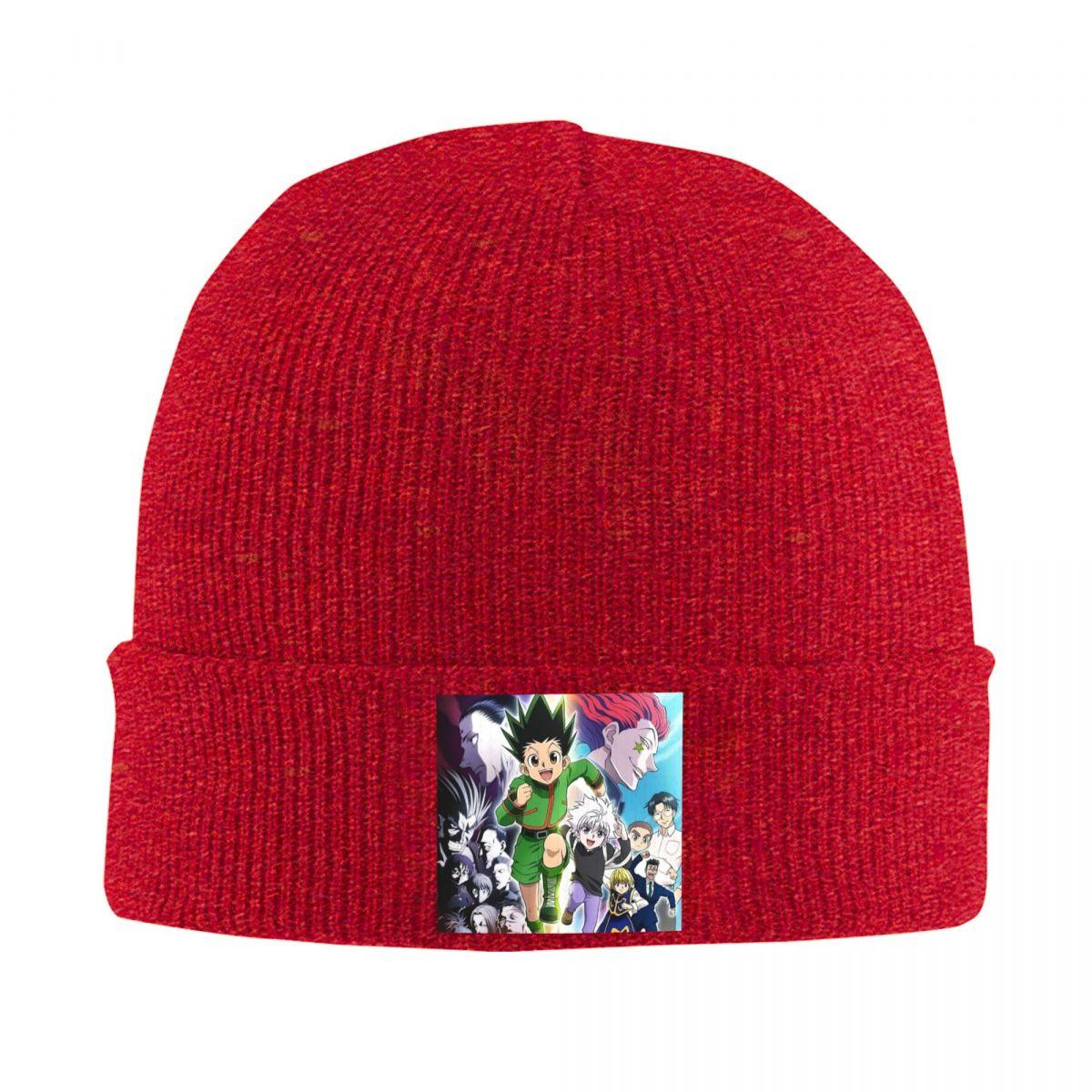 Anime Hunter X Hunter Warm Knitted Cap Winter Knit Bonnet Hat Skullies Beanies Hip Hop Caps for Unisex One Size