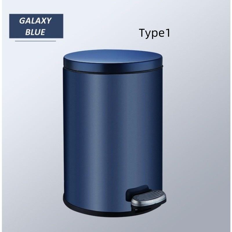 6L/8L/12L Household Large Capacity Rubbish Bin Auto Soft Close Stainless Steel Dustbin Minimalist Design Trash Bin