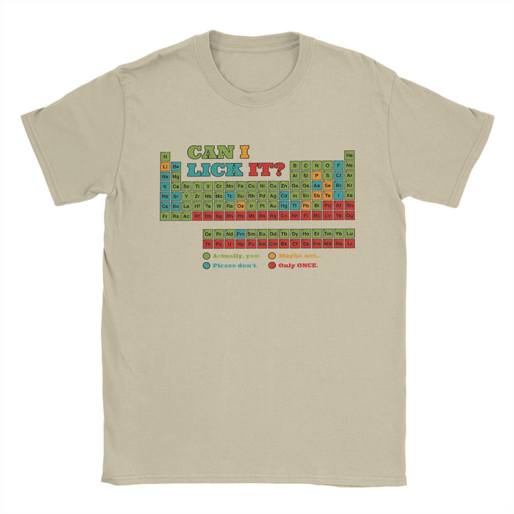 Mens Fun Periodic Table T Shirt 100 Cotton Clothes Leisure Short Sleeve Crew Neck Tees Plus Size TShirt
