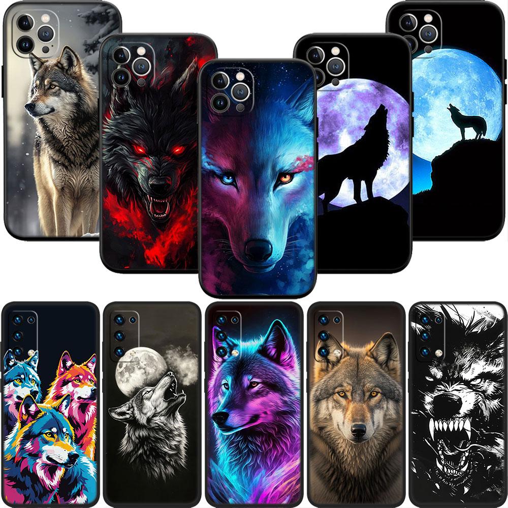 LO7 Animal Wolf Soft Shell Phone Case for Redmi Note 10 11 12 Pro Max 10S 10C 10T 11A 11S 12S 12C