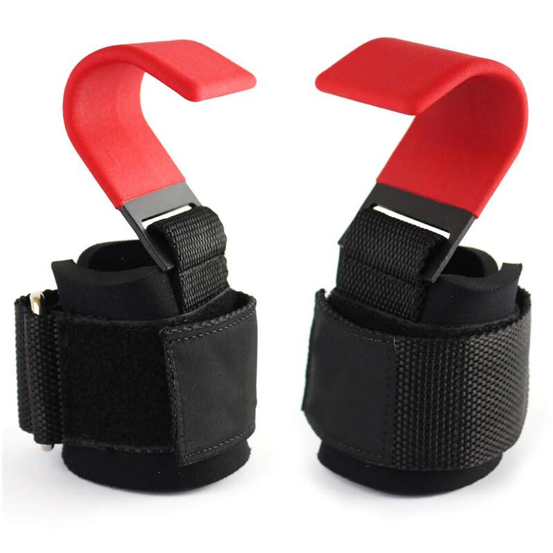 Yishan Fitness Steel Grip Hooks with Wrist Support