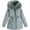 New loose Korean version fur collar with down, down cotton clothes winter coat