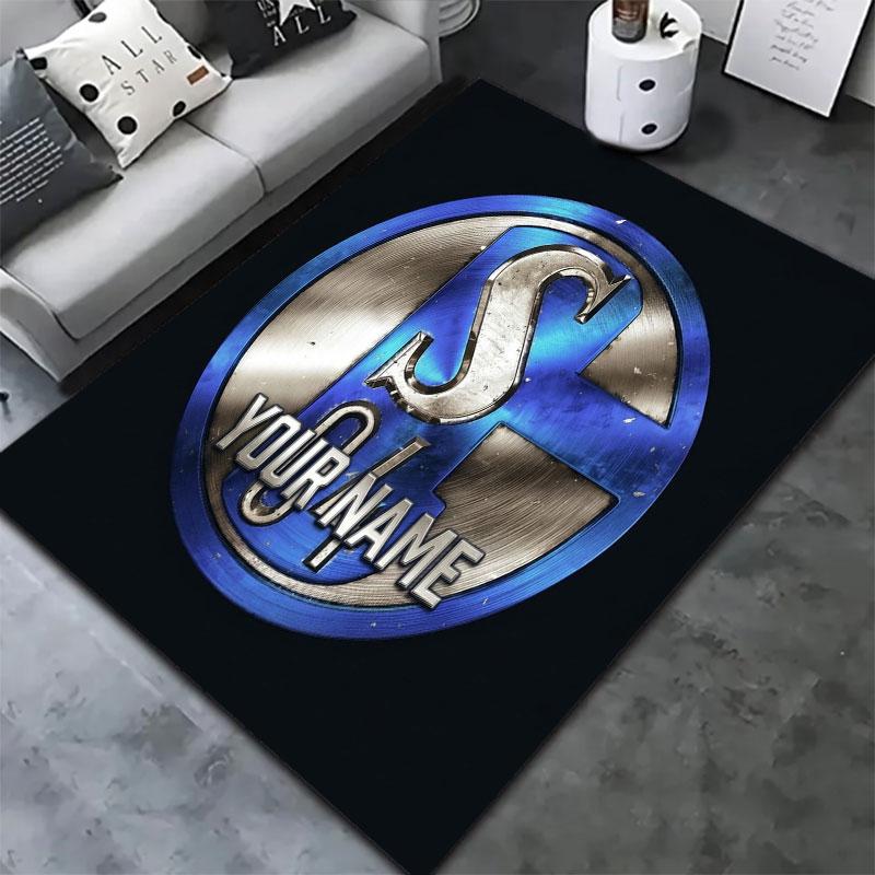 FC Schalke 04 Custom Name Carpet Rug for Living Room Bedroom Home Sofa Decoration,Kids Play Non-slip Floor Mat