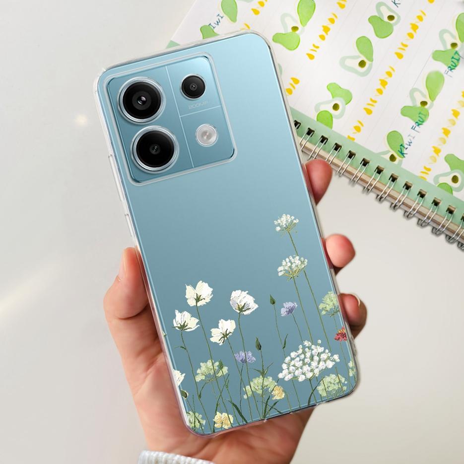 For Xiaomi Poco X6 5G Case PocoX6 Pro New Fashion Painted Cover Clear Silicone Phone Case For Xiaomi Poco X6 Pro X6Pro 5G Bumper