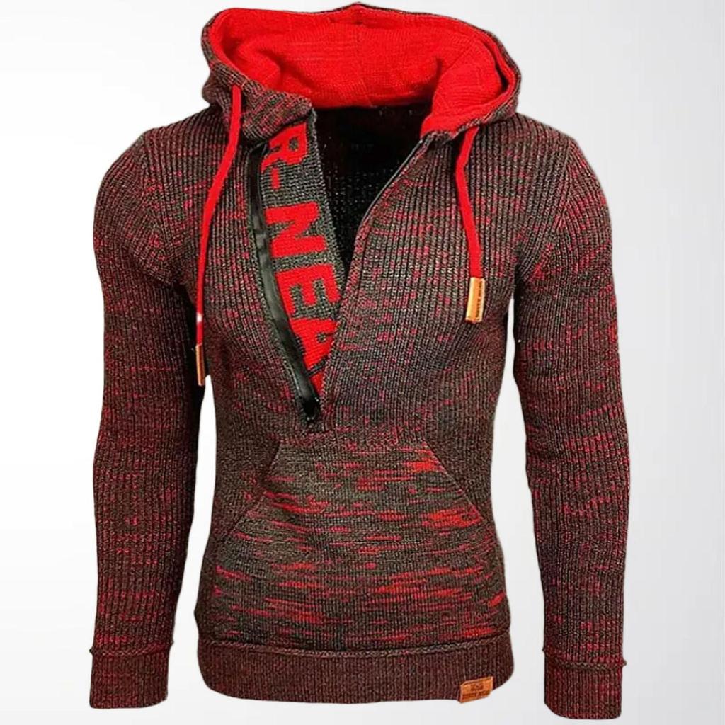 Men's Autumn/Winter Hooded Knit Sweater Pullover