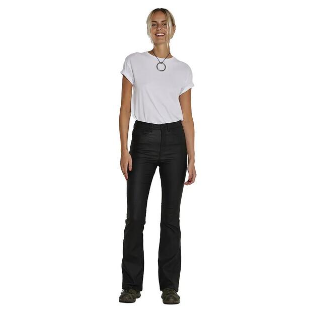 Noisy May Sallie Flare Coated high waist брюки