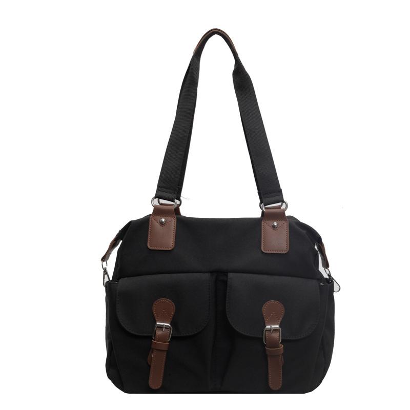 

Сумка из нейлоновой ткани, сумка на плечо, простая повседневная сумка-тоут для женщин, новая большая вместимость, многокарманная сумка для почтальона 35*15*26