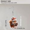 2D Flat Acrylic Cute Christmas Hat Squirrel Pinecone Pendant Earrings, Suitable As A Holiday Gift for Women, Holiday Party Decoration Jewelry.