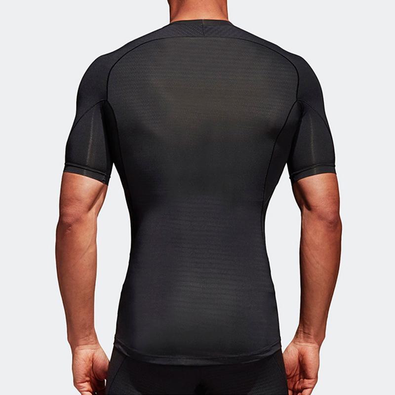 Adidas Ask Tec Tee Short Sleeve Training Top Men Tops Black CF7171