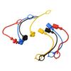 4 Pairs Hydraulic Quick Coupler Male Dust Cap Female Plug Cover PVC Rubber Protection For PARKER6600 AEROQUIP5600