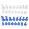 32PC Medieval Plastic Chess Pieces Set King Height 49mm Without Chessboard for Competition