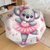 1pc Koala Ballerina In Pink Tutu Umbrella with Plastic Handle,Suitable for All Seasons Home Travel Outdoor UmbrellaDD067