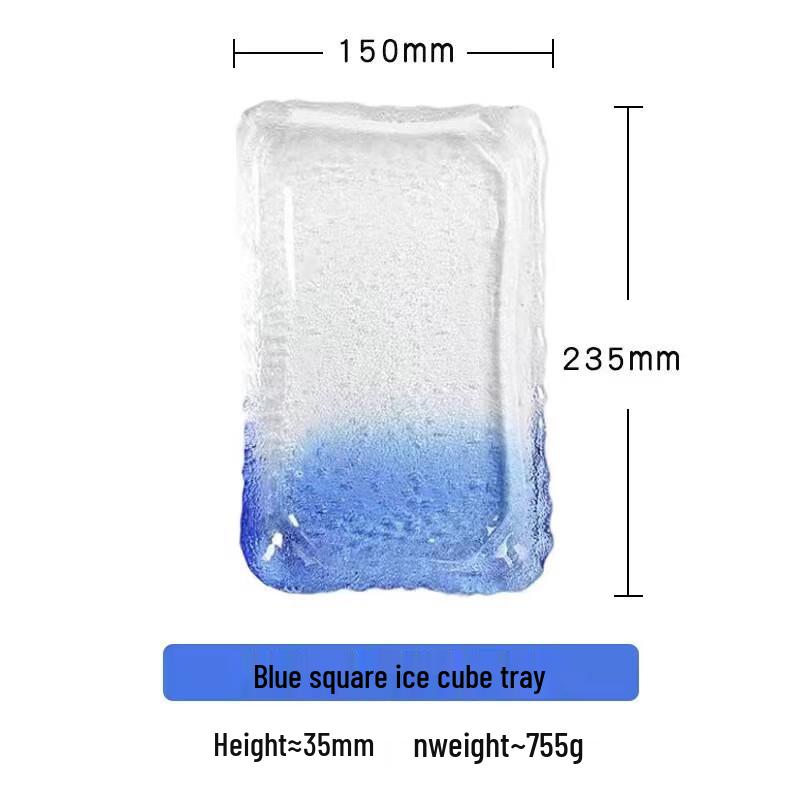 Неправильная стеклянная сервировочная тарелка Yude