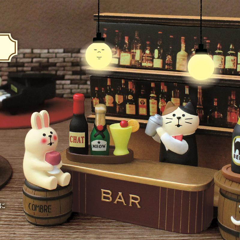 Piano Cat Resin Ornament Blind Box – Trendy Bartender Miniature Decoration & DIY Craft