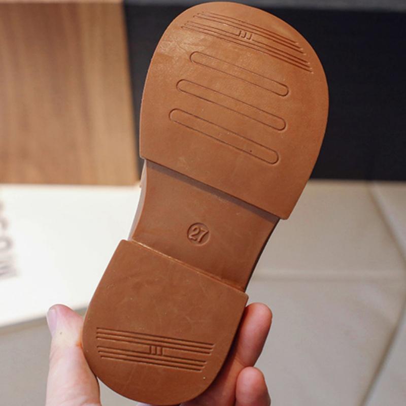 Girls' Small Leather Shoes Spring and Autumn Style British Princess Shoes