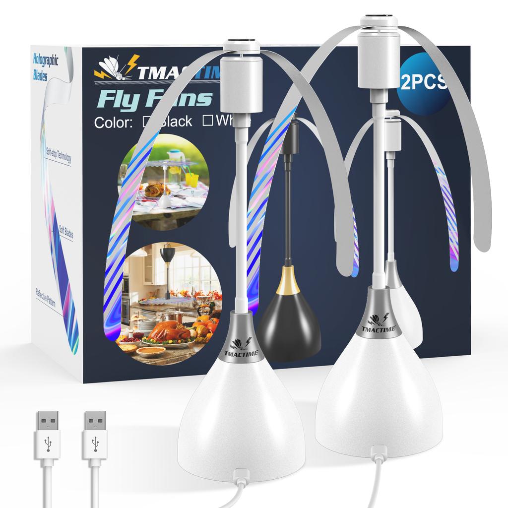 Outdoor Kitchen Fly Repellent Fan Fly Destroyer Food Protector Keep Flies Bugs Away From Food Household Pest Repellent Table Fan