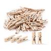 100 Pièces Mini Pinces à Linge en Bois 2,5/3,5 cm Mini Pinces en Bois Naturel Clip Photo Petites Pinces en Bois pour Loisirs Créatifs DIY Mariage Fête Clip en Bois