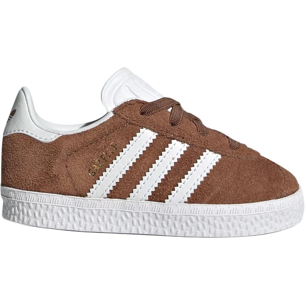 Adidas Gazelle Comfort Closure EL I Gebraucht Braun Baby Sneaker Wolkenweiß Gold-Metallic IH0360