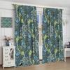 William Morris Floral Blackout Curtains   Country Farmhouse Flower Boho Retro Pattern Window Drapes   for Living Room Bedroom 21(W