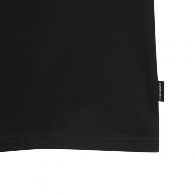 CusTomellow Black Graphic Half Sleeve T shirT cwTam25624bkx