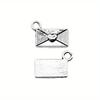 20pcs Mini Envelope Love Letter Pendant, DIY Retro Accessory Pendant 12 * 9mm.