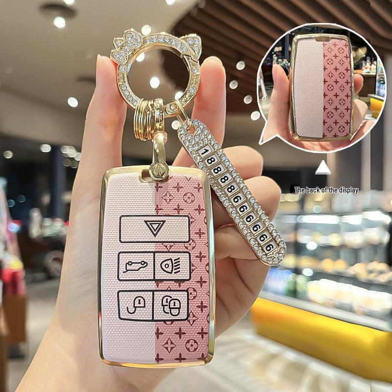 Kompatybilny z pokrowcami na klucze i brelokami do Land Rover, Range Rover Evoque, Discovery 4 Sport, Jaguar XEL, XFL i XJL.