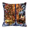 Fashion Peach skin velvet Christmas PillowCase Square Navidad Xmas Cushion Cover Santa Claus Sofa Pillow Cover Christmas