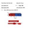 Solar LED Double-Sided Red & Blue Warning Light for Night Road Construction
