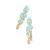 Dreamy Blue Fishtail Pearl Duckbill Clip for Fine Hair with Star Moon Design