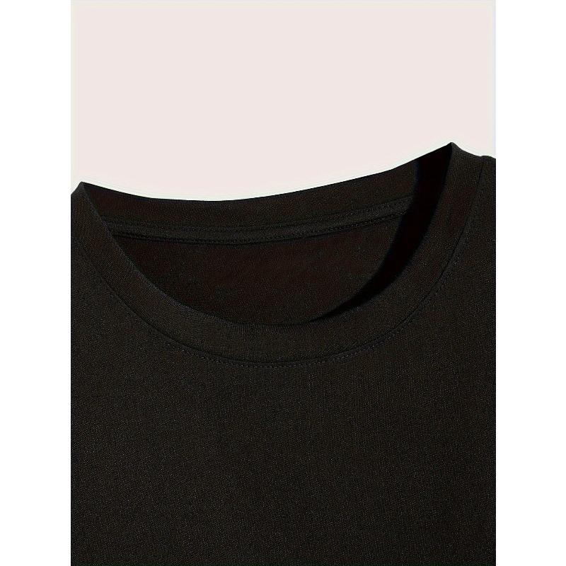 European Size Men'S Black Psalm 23 Graphic T-Shirt - "The Lord Is My Shepherd" Print, Lightweight & Breathable Fabric, Regular Fit Casual Streetwear