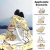 1pc Rabbit Flowers Blanket Lightweight Flannel Throw for Sofa Bed Travel Camping Livingroom Office Couch Chair