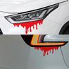 Red Blood Drips Stickers Auto Halloween Theme Styling Body Waterproof Tail Glass Decals Headlight Light Stickers Decorative F3N3