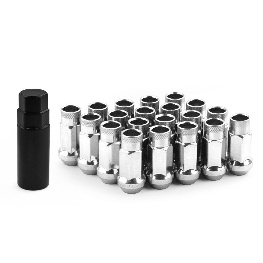 Car Modification Screws Wheel Hub Nuts Hexagonal Lightweight Racing Tire Nuts M12x1.5 M12x1.25 Wheel Hub Screws