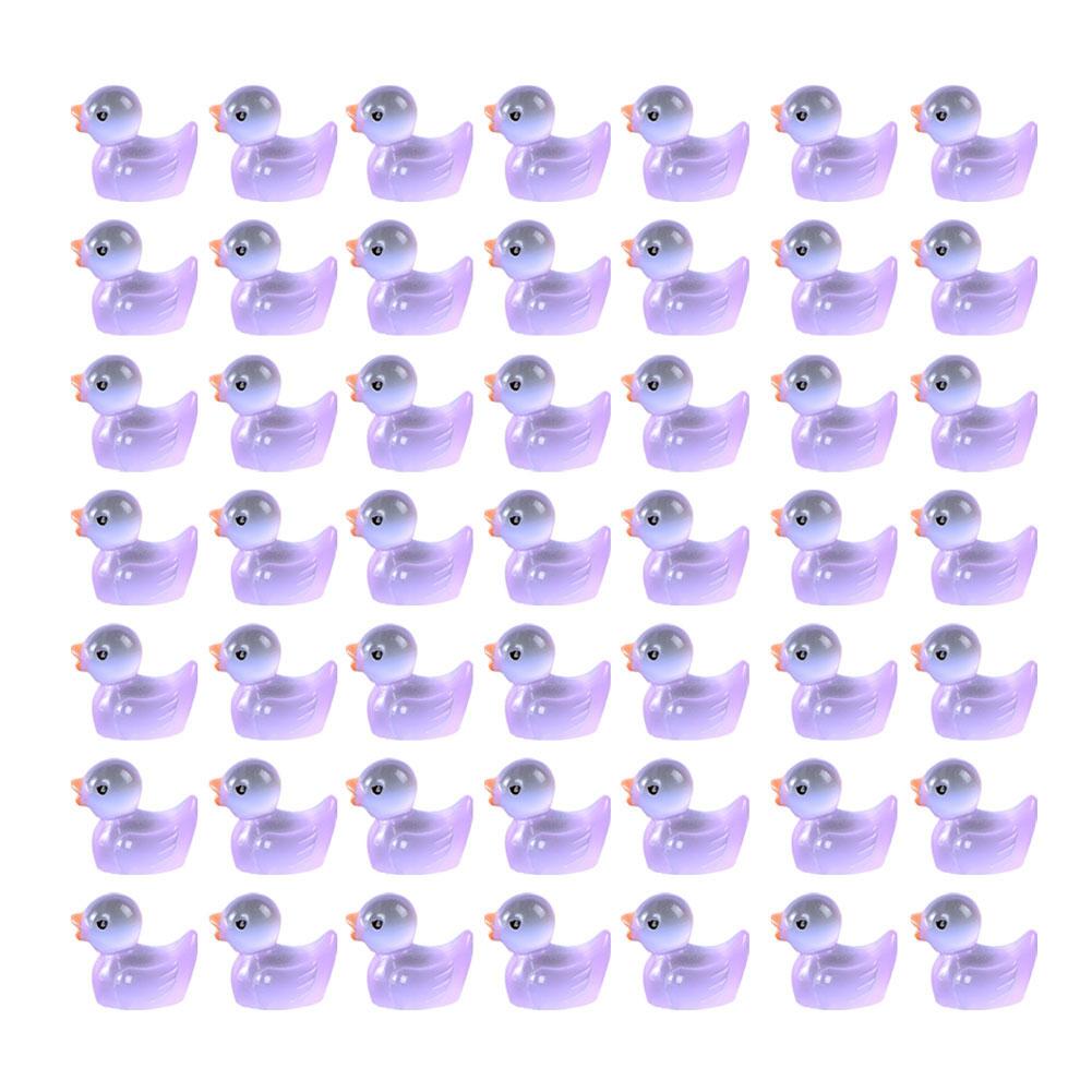 50/100/200PCS Resin Mini Duck Miniature Figurines Ornaments Tiny Duck Handicraft Micro Landscape Garden Crafts Home Decoration