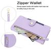 Zipper Leather Wallet Flip Case For iPhone 17 Pro Max 16 15 14 13 12 11 16E 16Plus Luxury RFID Stand Book Long Lanyard Bag Cover