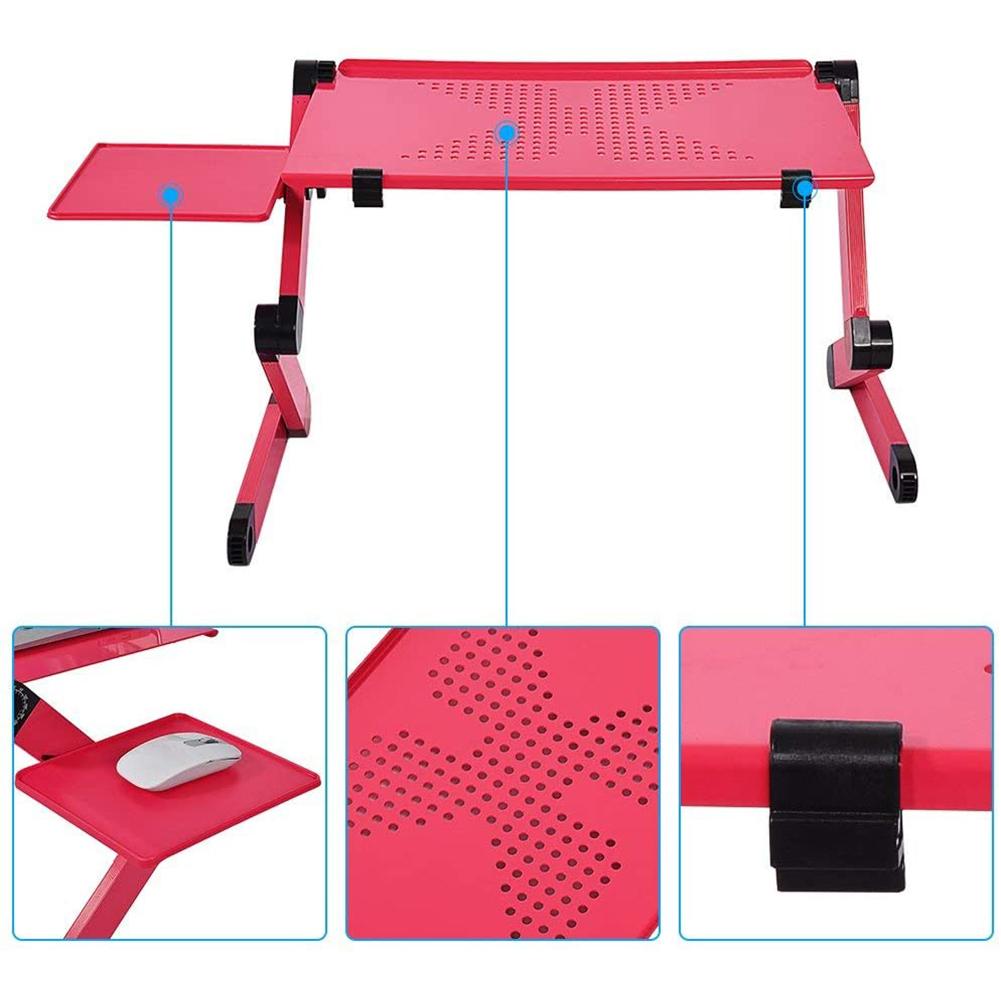 Portable Laptop Desk Notebook Stand Table Tray with Mouse Holder Sofa Bed